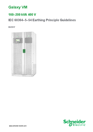 Image de Galaxy VM 160-200 kVA 400 V Earthing Principle Guidelines