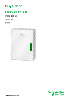 Podoba osebe Easy UPS 3S Battery Breaker Box