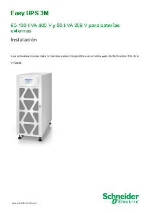 Imagen de Easy UPS 3M con baterías externas Instalación