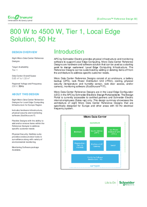 的映像 EcoStruxure Micro Data Center Reference Designs 230v