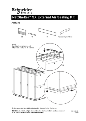 Image of NetShelter SX External Air Sealing Kit
