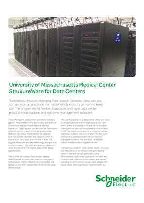 Image of StruxureWare for Data Centers - UMass Medical (US) Case Study