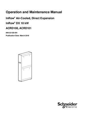 的映像 InRow DX 10 kW Air Cooled Operation and Maintenance