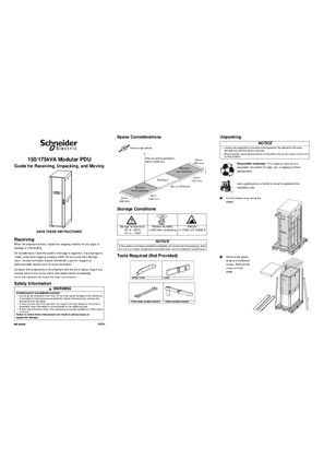 Image of Unpacking Sheet 150/175 KVA Modular PDU