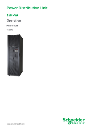 Image of Power Distribution Unit 150 kVA Operation