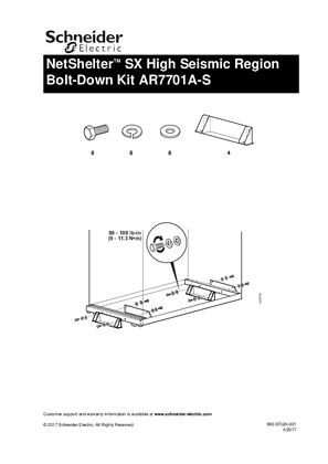 Bild von NetShelter SX High Seismic Region Bolt Down Kit AR7701A-S