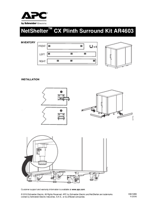 Image of NetShelter CX Plinth Surround Kit AR4603