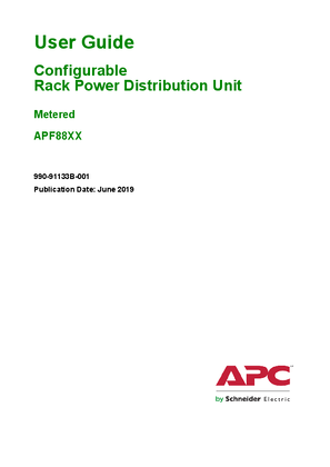 Obrázek Online User Guide Configurable Rack PDU Metered AOS V 6.8.2 RPDU APP V6.8.0