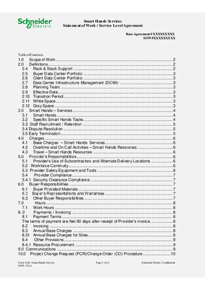 Image of Smart Hands Service Statement of Work (SOW)