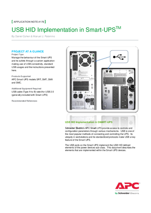 Image of USB HID Implementation in Smart-UPS