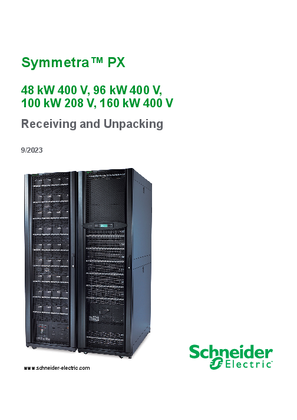 Imagen de Symmetra PX 100 kW 208 V Receiving and Unpacking
