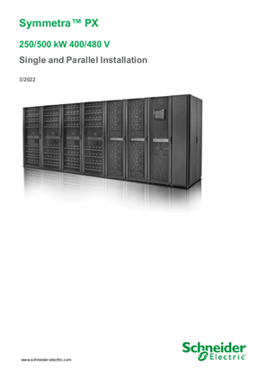 Image of Symmetra PX 250/500 kW 400/480V Single and Parallel Installation