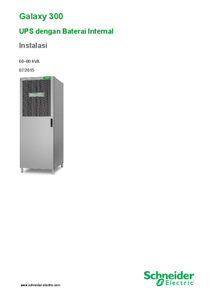 Image of Galaxy 300 60-80 kVA UPS dengan Baterai Internal Instalasi