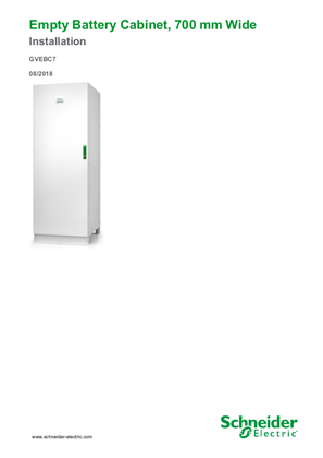 Imagen de Galaxy VS 700 mm Empty Classic Battery Cabinet