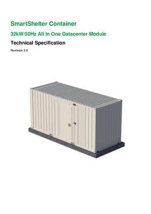Image of 32kW Prefabricated Containerized All-in-One 400V/50Hz - Technical Specifications