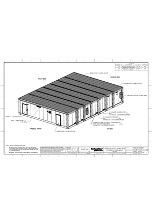 Image of 500kW Prefabricated Data Center MultiBay Module Busway Mechanical Assembly - EMEA