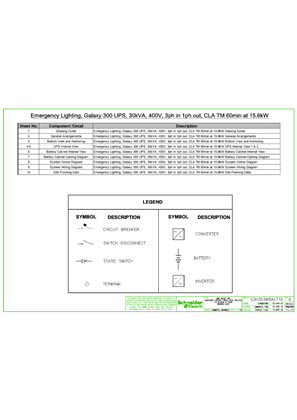 Immagine di G3H303IM6AX710 - Emergency Lighting, Galaxy 300 30kVA, 400V, 3ph in 1ph out, CLA TM 60min at 15.6kW