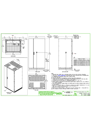 的映像 E3MCBC10-Easy UPS 3M Classic Battery Cabinet with batteries IEC 1000mm wide