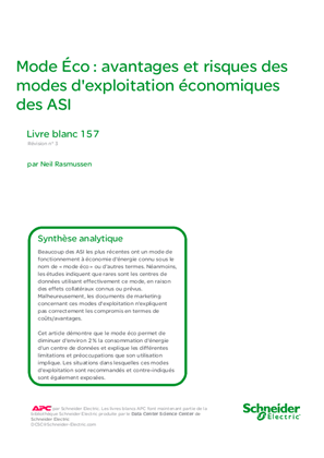 Image de Mode Eco : avantages et risques des modes économiseurs d'énergie de l'exploitation de l'onduleur