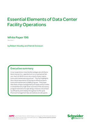 Image of Essential Elements of Data Center Facility Operations