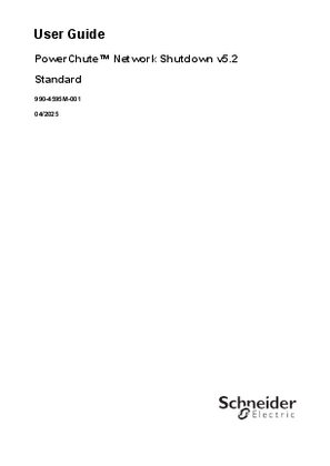 イメージ PowerChute Network Shutdown v5.2 - Standard User Guide