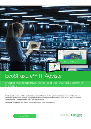 Slika linije EcoStruxure IT Advisor - Brochure