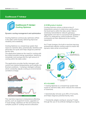 Image of EcoStruxure IT Advisor: Cooling Optimize - Data Sheet (2 pages)