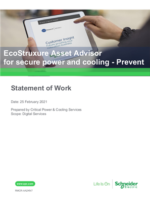 Image of EcoStruxure Asset Advisor for secure power and cooling - Prevent