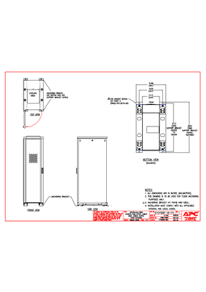 Afbeelding van SYCF8BF-8-FA - Symmetra PX80 208V Battery Cabinet, Floor Anchoring