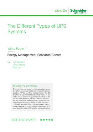 Image of The Different Types of UPS Systems