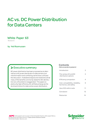 AC vs DC Power Distribution for Data Centers