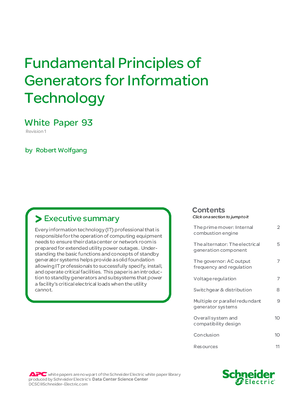 Fundamental Principles of Generators for Information Technology