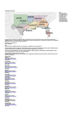 Image of USSO Southeast Territory Map