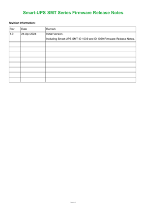 Imagen de Smart-UPS SMT Series - Firmware version UPS 15.5 and UPS 16.5