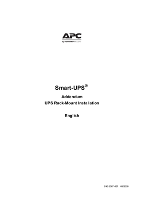 Image of Addendum Install 750/1000 VA RM 1U 120/230 Vac