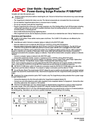 Image of SurgeArrest Power-Saving Surge Protector P7GB/P8GT