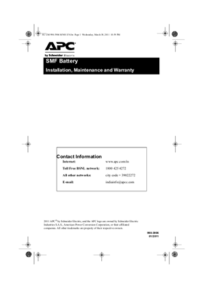 Image of SMF Battery user guide