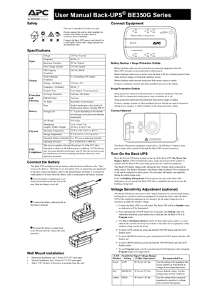Image of Back-UPS BE350G/BE350G-CN