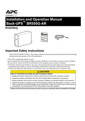 Image of Back-UPS Pro BR550G-AR