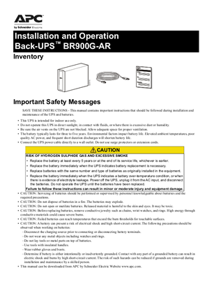 Imagen de Back-UPS Pro BR900G-AR