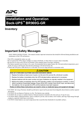Image of Back-UPS Pro BR900G-GR
