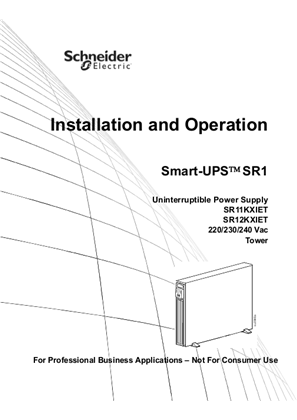 Image of Smart-UPS SR11KXIET/SR12KXIET 220-240 Vac TWR