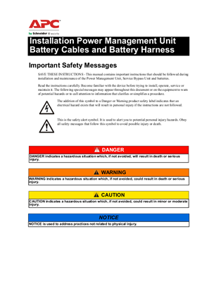 Imagen de Installation Power management Unit Battery Cables/Battery Harnesses