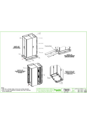 Image of AR4038A - NetShelter CX 38U Soundproofed Server Room in a Box Enclosure