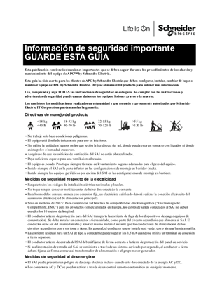 Imagen de Safety Guide - 120 V Li-Ion Easy UPS On-line