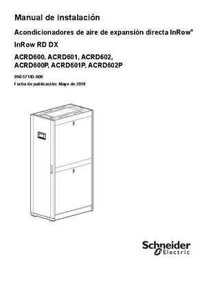 Imagen de InRow RD 600 mm Installation Manual