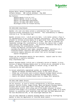 Image of Network Shutdown Module Release Notes
