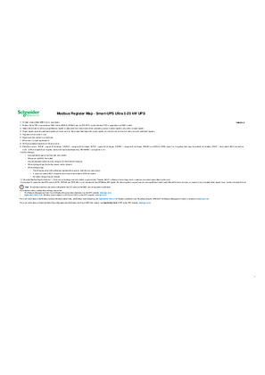 Image of Modbus Register Map - Smart-UPS Ultra 5-20 kW UPS