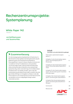 Rechenzentrumsprojekte: Systemplanung