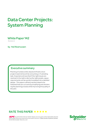 Image of Data Center Projects: System Planning